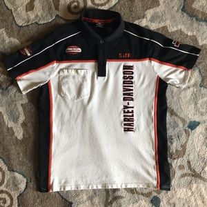Harley Davidson Staff polo shirt large